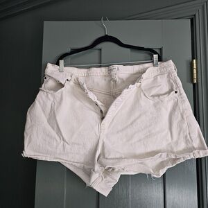 Abercrombie & Fitch Off-White Jean Shorts